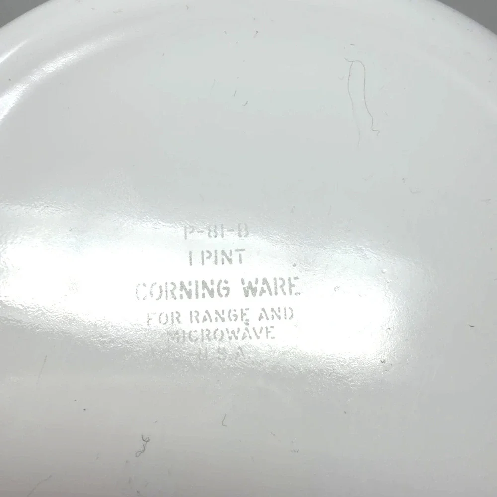 1975 Corning Ware P-81-B Country Festival 1 Pint Covered Skillet Saucepan Lid